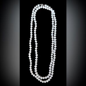 Elegant White Pearl Necklace